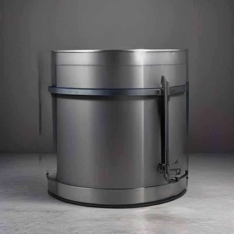 Bac de Rétention Inox avec Couvercle Verrouillable pour Fûts 200L