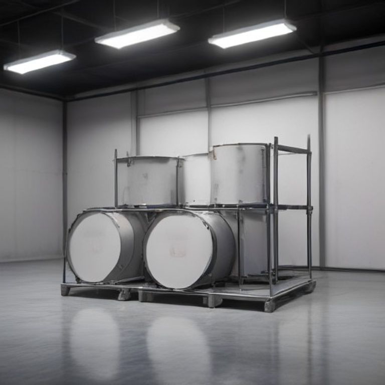 Bac de rétention grande capacité pour 4 fûts 200L avec caillebotis en acier