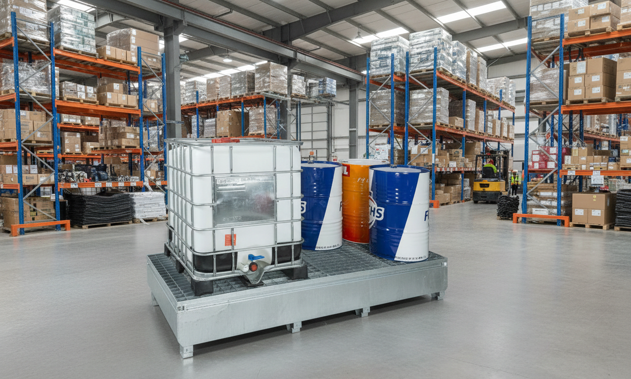 bac de rétention huile