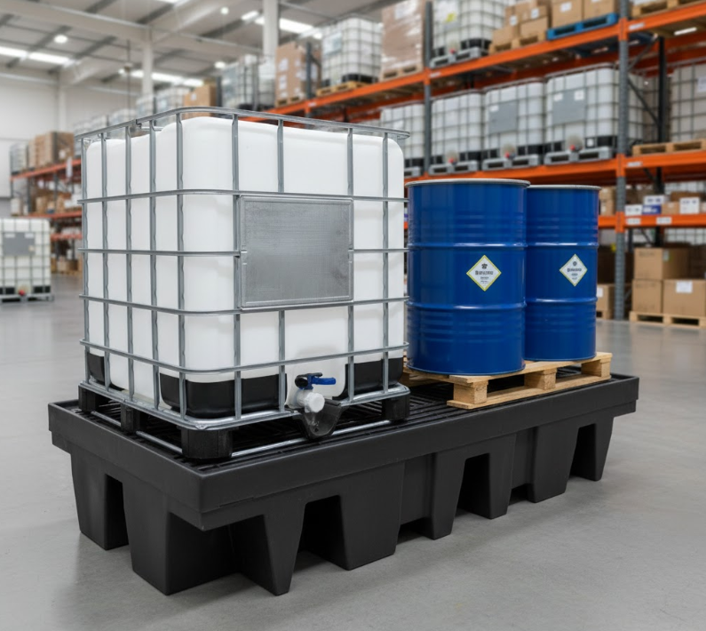 bac de rétention produit chimique