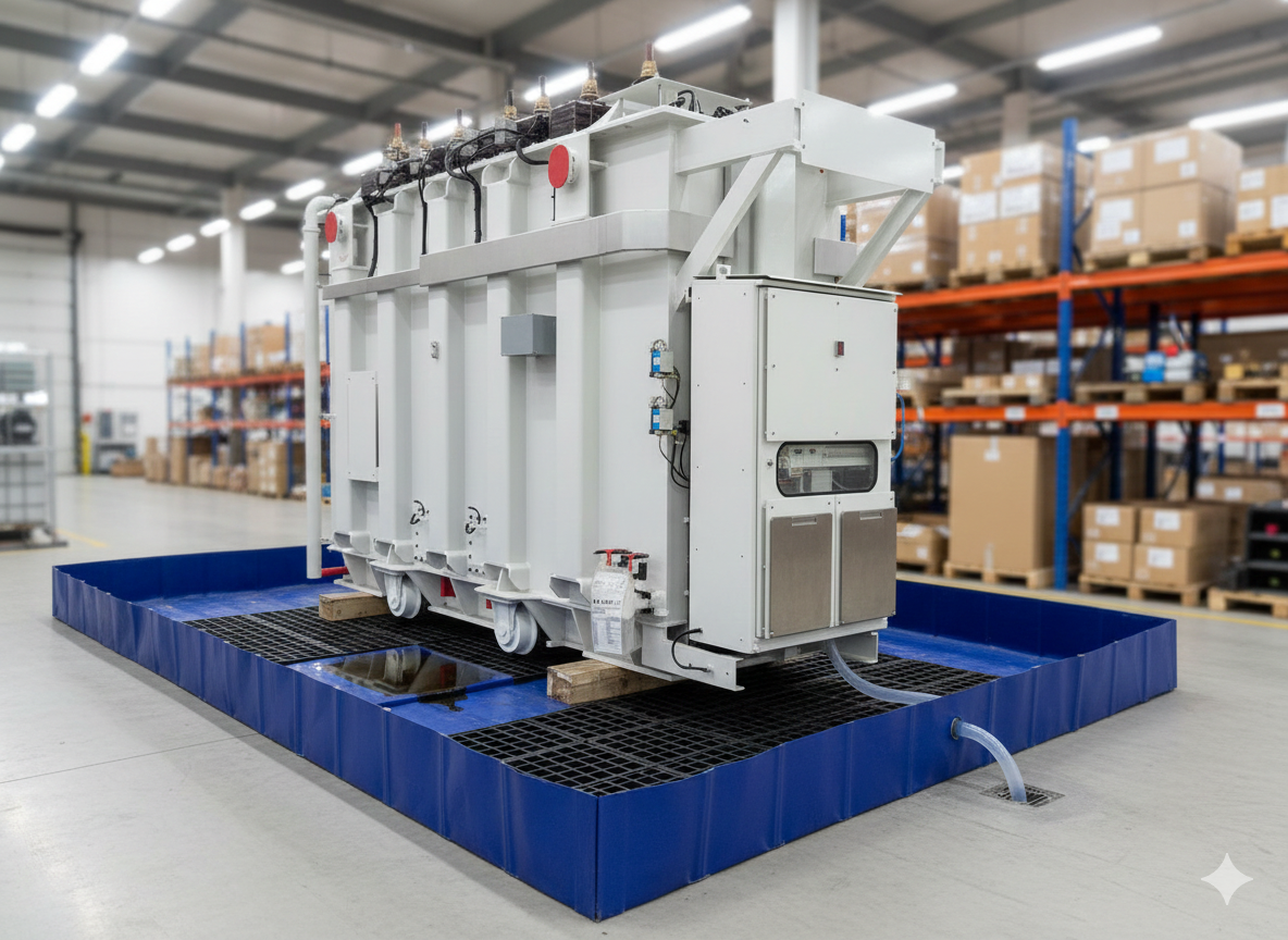 bac de rétention transformateur