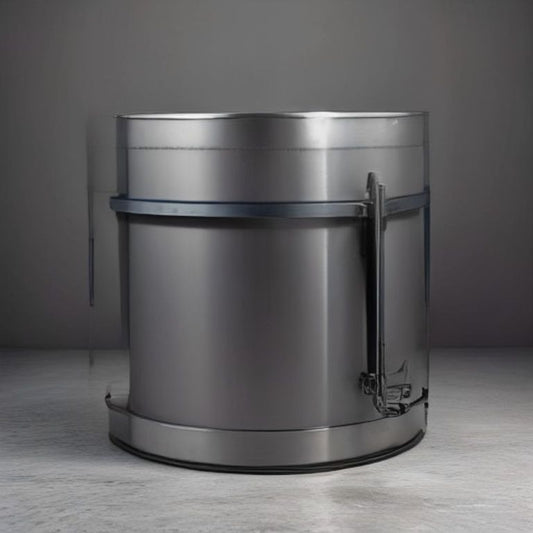 Bac de Rétention Inox avec Couvercle Verrouillable pour Fûts 200L